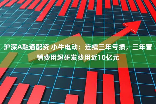 沪深A融通配资 小牛电动：连续三年亏损，三年营销费用超研发费用近10亿元